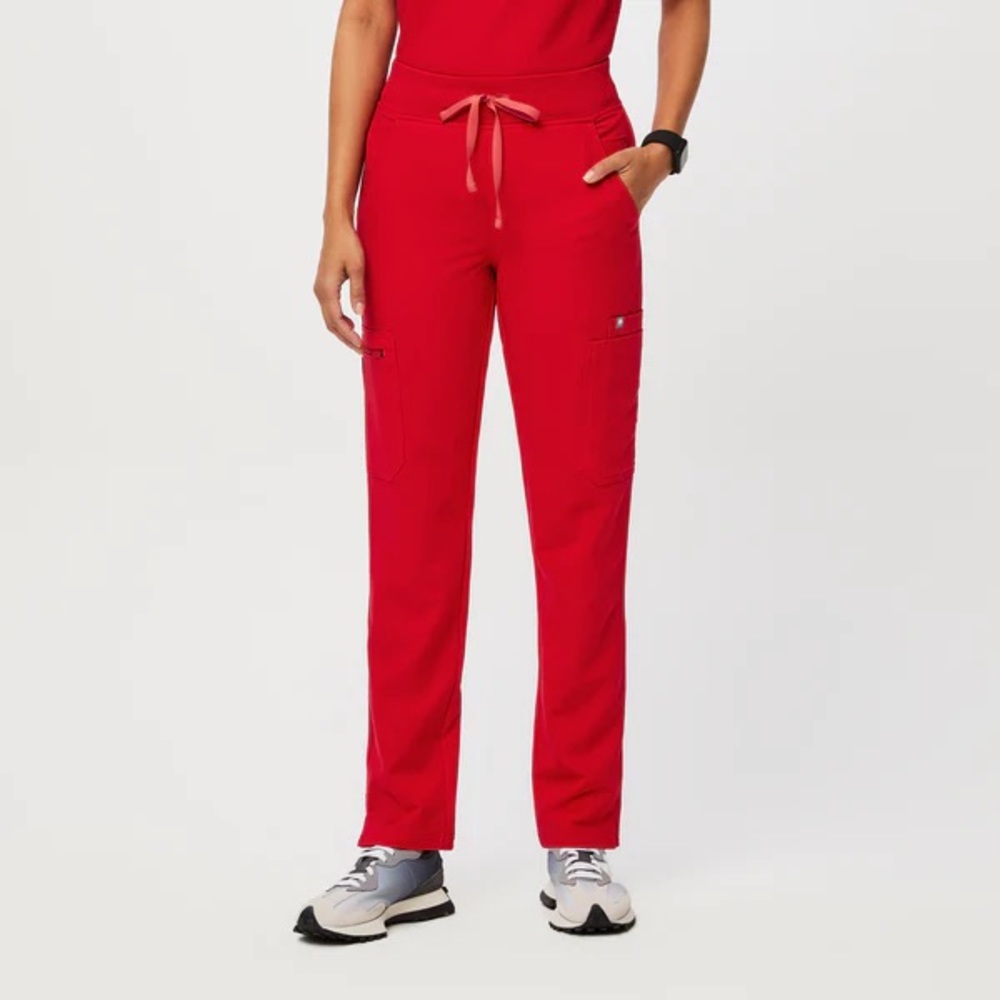Figs Winning Red Yola™ - Skinny Scrub Pants - M / Winning Red